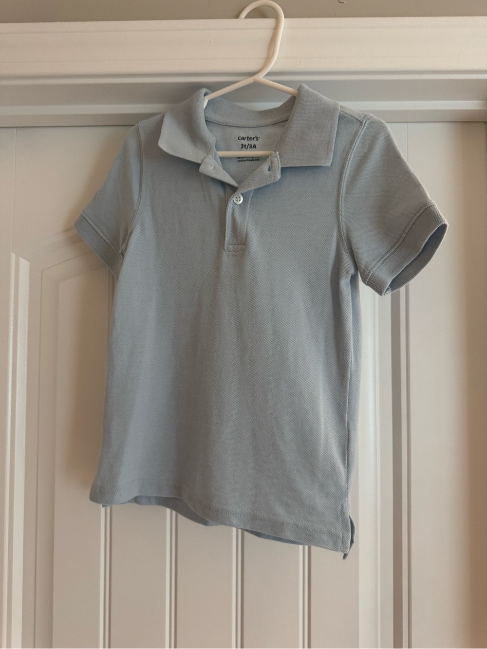 Carter's Light Boys Blue Short-Sleeve Polo - 3T